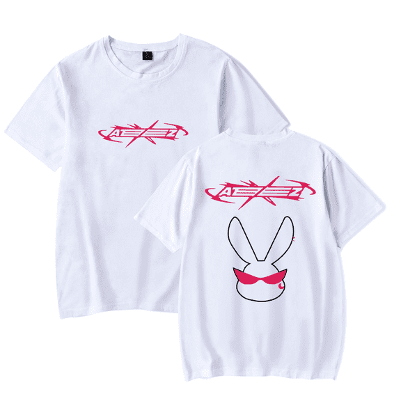 Ateez Merch Tshirt Sunglasses Rabbit tshirts Fashion Kpop Men Women shirt Sweatshirt Tee Casual Short Sleeve T-shirts