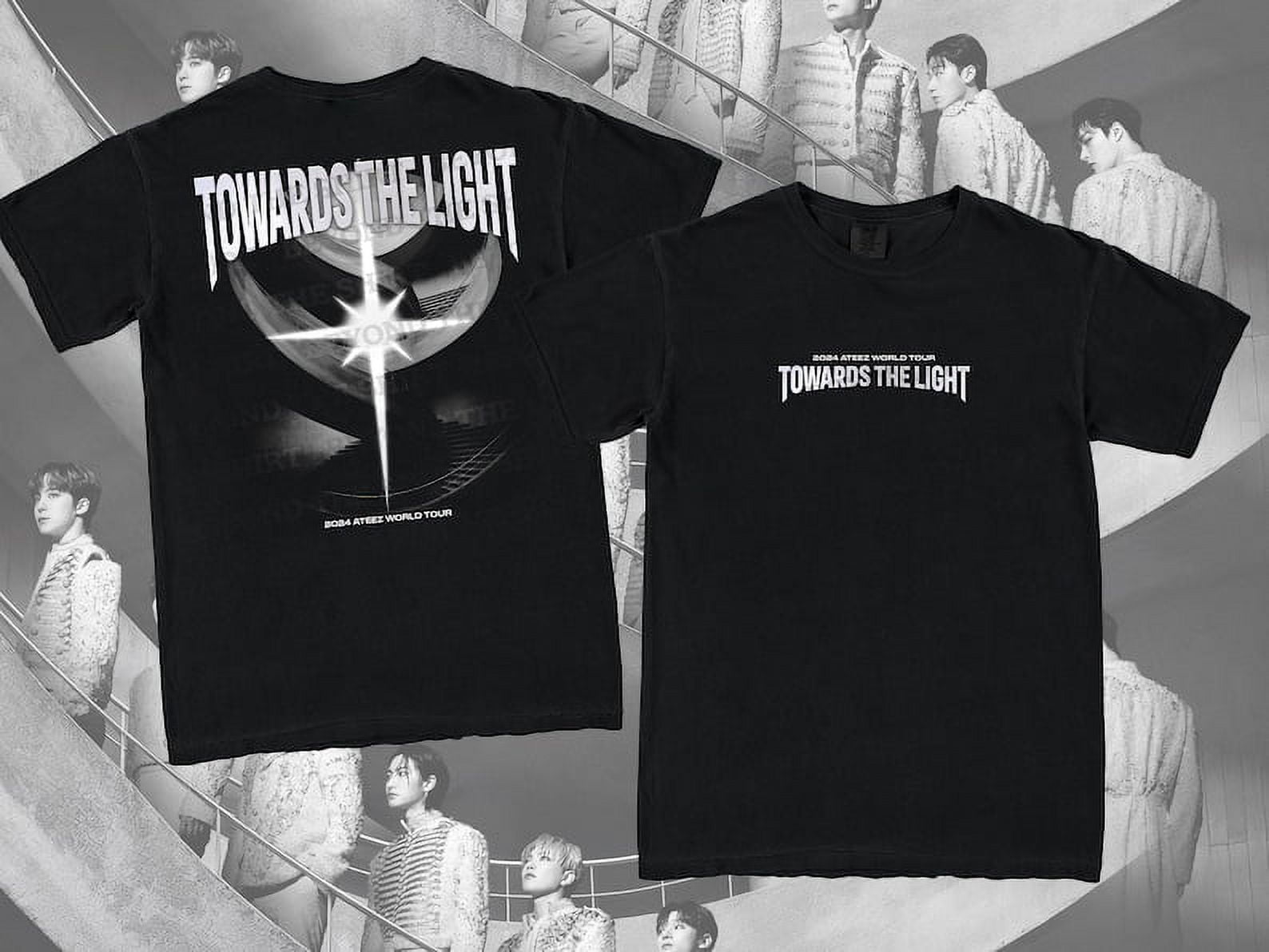 Ateez Towards the light world tour 2024 tshirt ateez tour shirt
