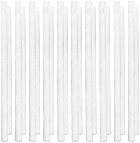Atefa 20 Pcs Long Life Fiberglass Replacement Wicks,10'' Lighting Torches Wick,Citronella Wicks for Bottles,Indoor Decor and Outside Lanterns and Oil Lamps