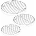 thumbnail image 1 of Atefa Round Cooking Rack, 3 Pcs Stainless Steel Baking Cooling Steaming Grilling Rack, Fits Air Fryer/Stockpot/Pressure Cooker/Round Cake Pan, Oven & Dishwasher Safe (7.5 + 9 + 10.5 Inch), 1 of 7