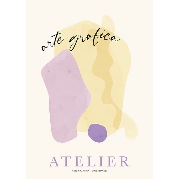 Atelier Art No2 Print Wall Art, Modern Wall Decor For Living Room Bedroom, 8x12 UNFRAMED