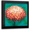 thumbnail image 1 of Atelier B Art Studio 12x12 Black Modern Framed Museum Art Print Titled - Abstract Dahlia Flower, 1 of 5