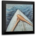 thumbnail image 1 of Atelier B Art Studio 12x12 Black Modern Framed Museum Art Print Titled - Canoe Adventure Paddle, 1 of 5