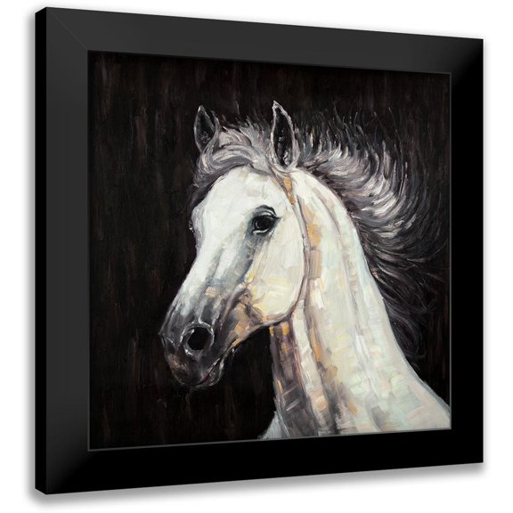 Atelier B Art Studio 12x12 Black Modern Framed Museum Art Print Titled - WHITE STAR