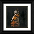 thumbnail image 1 of Atelier B Art Studio 12x12 Black Ornate Wood Framed with Double Matting Museum Art Print Titled - Cat Back View, 1 of 4