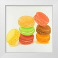 thumbnail image 1 of Atelier B Art Studio 12x12 White Modern Wood Framed Museum Art Print Titled - Delicious Macaroons, 1 of 4