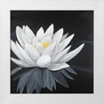 thumbnail image 1 of Atelier B Art Studio 12x12 White Modern Wood Framed Museum Art Print Titled - Lotus Flower with Reflection, 1 of 4