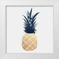 thumbnail image 1 of Atelier B Art Studio 12x12 White Modern Wood Framed Museum Art Print Titled - Sparkling Gold Pineapple, 1 of 4