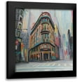 thumbnail image 1 of Atelier B Art Studio 12x13 Black Modern Framed Museum Art Print Titled - Building Architecture in New-York, 1 of 5