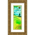 thumbnail image 1 of Atelier B Art Studio 13x32 Gold Ornate Wood Framed with Double Matting Museum Art Print Titled - Rice fields to Vietnam, 1 of 4