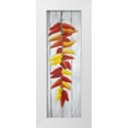 thumbnail image 1 of Atelier B Art Studio 13x32 White Modern Wood Framed Museum Art Print Titled - Rope of Peppers with Wood Background, 1 of 4