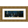 thumbnail image 1 of Atelier B Art Studio 14x7 Gold Ornate Wood Framed with Double Matting Museum Art Print Titled - ATLANTA AT NIGHT, 1 of 4