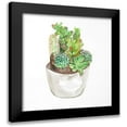 thumbnail image 1 of Atelier B Art Studio 15x15 Black Modern Framed Museum Art Print Titled - CACTUS ASSORTMENT IN A POT, 1 of 5