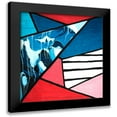 thumbnail image 1 of Atelier B Art Studio 15x15 Black Modern Framed Museum Art Print Titled - DIAGONAL UNITY, 1 of 5