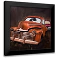 thumbnail image 1 of Atelier B Art Studio 15x15 Black Modern Framed Museum Art Print Titled - OLD CAR CRASH BY NIGHT, 1 of 5