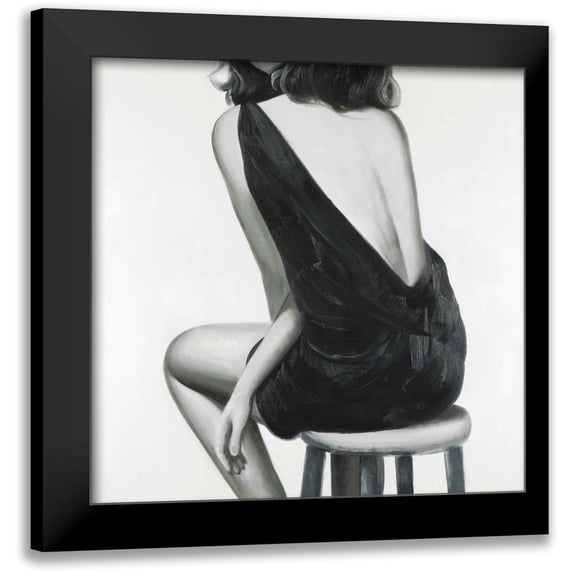 Atelier B Art Studio 15x15 Black Modern Framed Museum Art Print Titled - Pretty Woman