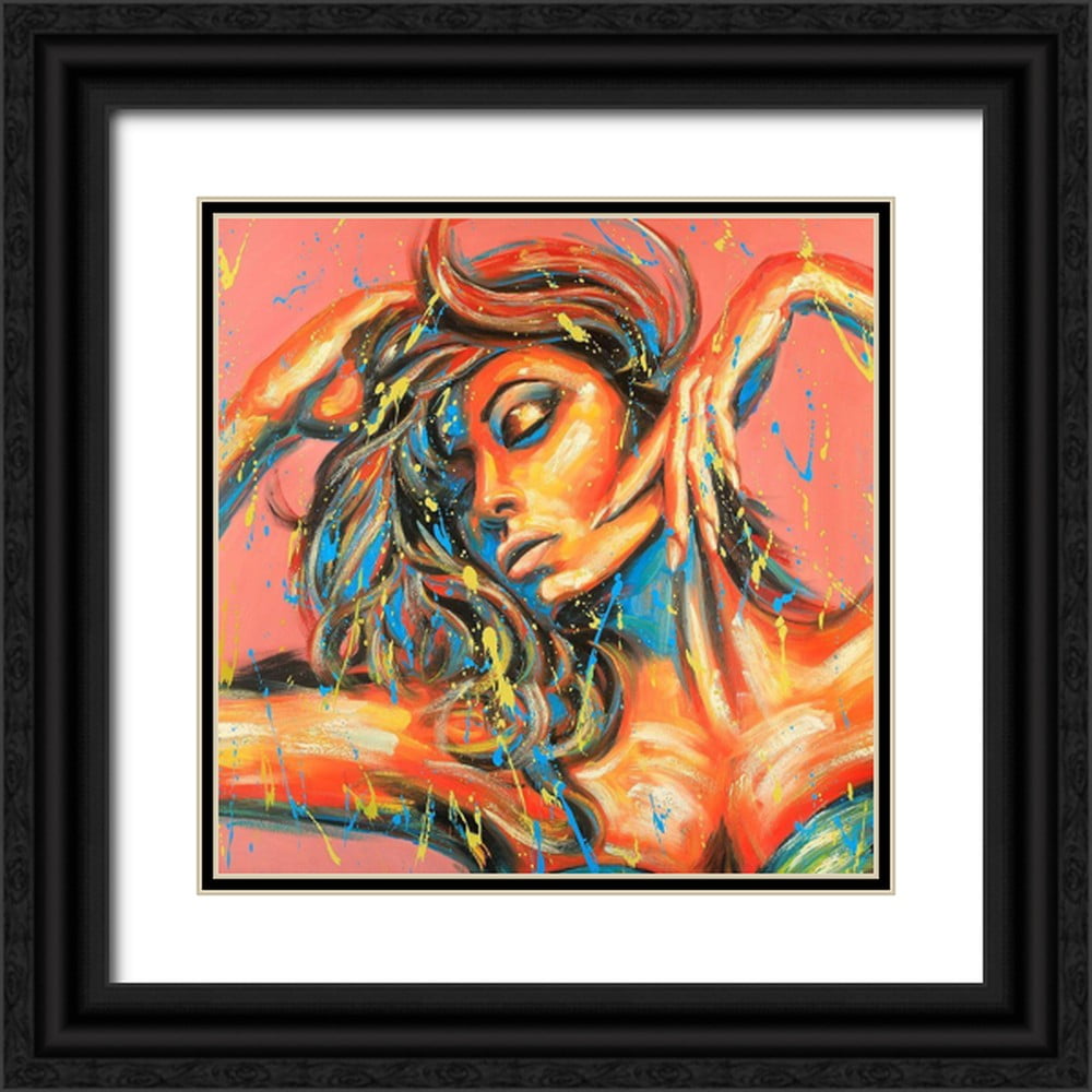 Atelier B Art Studio 15x15 Black Ornate Wood Framed with Double Matting Museum Art Print Titled