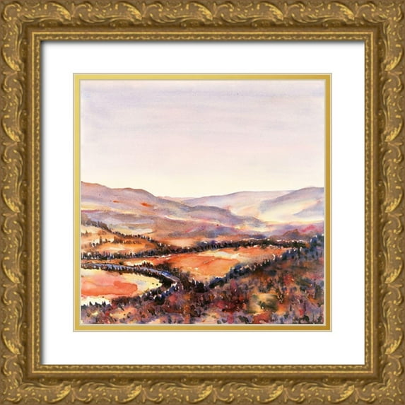 Atelier B Art Studio 15x15 Gold Ornate Wood Framed with Double Matting Museum Art Print Titled - CANADIAN FOREST