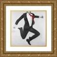 thumbnail image 1 of Atelier B Art Studio 15x15 Gold Ornate Wood Framed with Double Matting Museum Art Print Titled - Happy Classic Man, 1 of 4