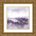 thumbnail image 1 of Atelier B Art Studio 15x15 Gold Ornate Wood Framed with Double Matting Museum Art Print Titled - PURPLE CLOUD, 1 of 4