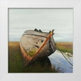 thumbnail image 1 of Atelier B Art Studio 15x15 White Modern Wood Framed Museum Art Print Titled - Old Abandoned Boat in a Swamp, 1 of 4