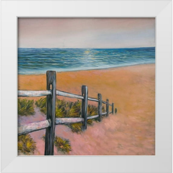 Atelier B Art Studio 15x15 White Modern Wood Framed Museum Art Print Titled - Quiet Seaside