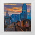 thumbnail image 1 of Atelier B Art Studio 15x15 White Modern Wood Framed Museum Art Print Titled - Subway in New-York City, 1 of 4