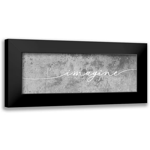 Atelier B Art Studio 18x9 Black Modern Framed Museum Art Print Titled - IMAGINE