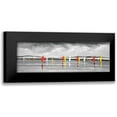 thumbnail image 1 of Atelier B Art Studio 18x9 Black Modern Framed Museum Art Print Titled - Sailboats on the Lake, 1 of 5