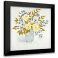 thumbnail image 1 of Atelier B Art Studio 20x20 Black Modern Framed Museum Art Print Titled - FLOWERS IN A CHECK VASE, 1 of 5