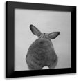 thumbnail image 1 of Atelier B Art Studio 20x20 Black Modern Framed Museum Art Print Titled - LITTLE RABBIT FROM BEHIND, 1 of 5