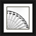 thumbnail image 1 of Atelier B Art Studio 20x20 Black Ornate Wood Framed with Double Matting Museum Art Print Titled - Quarter of a Ferris Wheel, 1 of 4