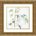 thumbnail image 1 of Atelier B Art Studio 20x20 Gold Ornate Wood Framed with Double Matting Museum Art Print Titled - WATERCOLOR BAMBOO LEAVES AND BRANCHES, 1 of 4