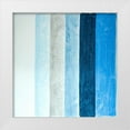 thumbnail image 1 of Atelier B Art Studio 20x20 White Modern Wood Framed Museum Art Print Titled - BLUE STRIPES, 1 of 4