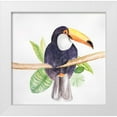 thumbnail image 1 of Atelier B Art Studio 20x20 White Modern Wood Framed Museum Art Print Titled - Toucan Bird, 1 of 4