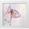 thumbnail image 1 of Atelier B Art Studio 21x20 White Modern Wood Framed Museum Art Print Titled - Watercolor Butterfly, 1 of 4