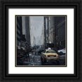 thumbnail image 1 of Atelier B Art Studio 26x26 Black Ornate Wood Framed with Double Matting Museum Art Print Titled - DARK CITY, 1 of 4