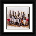 thumbnail image 1 of Atelier B Art Studio 26x26 Black Ornate Wood Framed with Double Matting Museum Art Print Titled - RED WHINE, 1 of 4