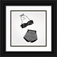 thumbnail image 1 of Atelier B Art Studio 26x26 Black Ornate Wood Framed with Double Matting Museum Art Print Titled - VINTAGE WOMENS SWIMSUIT, 1 of 4