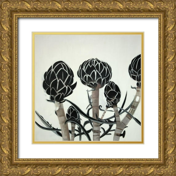 Atelier B Art Studio 26x26 Gold Ornate Wood Framed with Double Matting Museum Art Print Titled - ARTICHOKE