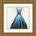 thumbnail image 1 of Atelier B Art Studio 26x26 Gold Ornate Wood Framed with Double Matting Museum Art Print Titled - Blue Princess Dress, 1 of 4