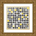 thumbnail image 1 of Atelier B Art Studio 26x26 Gold Ornate Wood Framed with Double Matting Museum Art Print Titled - Circles Grunge, 1 of 4