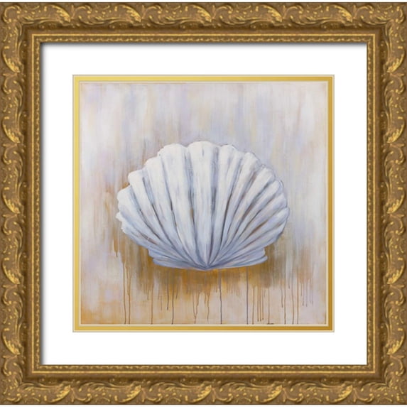Atelier B Art Studio 26x26 Gold Ornate Wood Framed with Double Matting Museum Art Print Titled - Feston Shell
