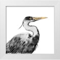 thumbnail image 1 of Atelier B Art Studio 26x26 White Modern Wood Framed Museum Art Print Titled - GREAT HERON, 1 of 4