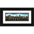 thumbnail image 1 of Atelier B Art Studio 32x13 Black Ornate Wood Framed with Double Matting Museum Art Print Titled - Colorful Buildings, 1 of 4