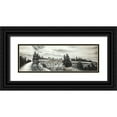 thumbnail image 1 of Atelier B Art Studio 32x13 Black Ornate Wood Framed with Double Matting Museum Art Print Titled - Steam Engine Train, 1 of 4