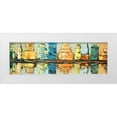 thumbnail image 1 of Atelier B Art Studio 32x13 White Modern Wood Framed Museum Art Print Titled - REFLECTIONS OF A COLORFUL AND ABSTRACT CITY, 1 of 4