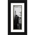 thumbnail image 1 of Atelier B Art Studio 7x14 Black Ornate Wood Framed with Double Matting Museum Art Print Titled - COUPLE AT THE TRAIN STATION, 1 of 4
