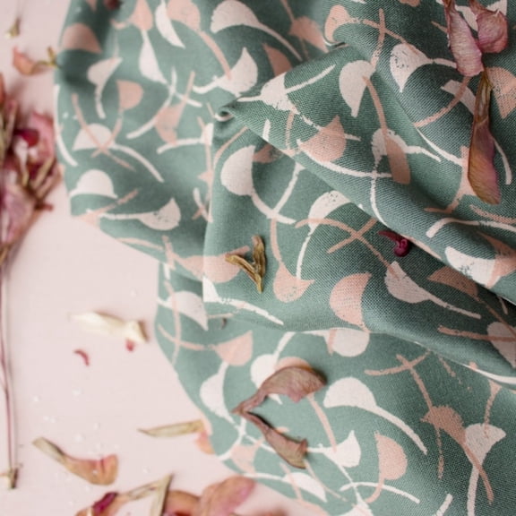 Atelier Brunette Windy Viscose Challis Fabric Cedar - per yard