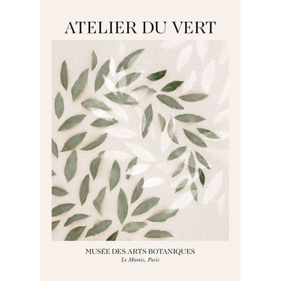 Atelier Du Vert Print Wall Art, Modern Wall Decor For Living Room Bedroom, 24x36 UNFRAMED